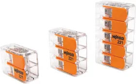 221-61x Wago 611359336490 Lever-nuts 10awg 95pc Compact Wire Connector Assortment
