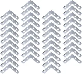 Wx0062 Wealrit Pack Of 40 Silver L Shape Bracket Joint Support Flat Plate