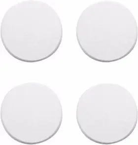 11b-9002 Wideskall A0 White Round Door Knob Wall Shield 3 Inch Standard Size