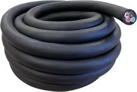 4-soow-x Windynation 6 Gauge 4 Conductor 6/4 Awg Black Soow Portable Power Cable Wire 10 Feet