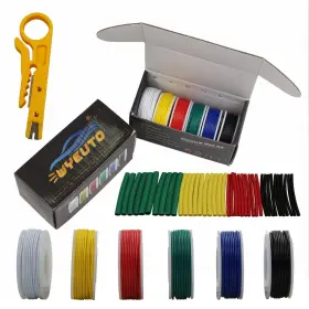 Wires-6 Wyeuto 761989634456 30awg Stranded Wire Core Hook Up Different Yellow Blue White Green #2