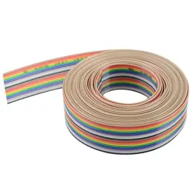Xingyheng Lysb01jnxlgf2-cmptraccs 20pin Wire Rainbow Color Flat Ribbon Idc Cable 16ft/5m