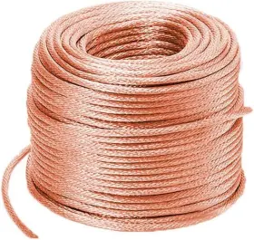 115-215-621 Xmrise Braided Copper Wire Drain Cable Electric Stranded Round Bare Spiral Bronze