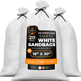 Sbw-1830-20-x Xpose Safety Woven Polypropylene Sand Bags White -18 Inch X 30 - Bundle Of 20