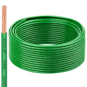 Xrds -rf 706531224631 10 Awg Thhn Stranded Bare Copper Wire 50ft Green Grounding 10awg