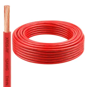 Xrds -rf 706531232391 12 Gauge Thhn Wire 25ft Red Stranded Copper Electrical 12awg