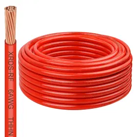 Xrds -rf 706531237570 -rf 8 Gauge Thhn Wire 50ft Red Stranded Copper 8awg