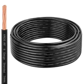 Xrds -rf 706531509226 Xrds-rf Thhn Wire 25ft 6awg Stranded Copper Electrical Black