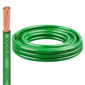 Xrds -rf 757876610047 3 Awg Thhn Stranded Bare Copper Wire 10ft Green 3awg