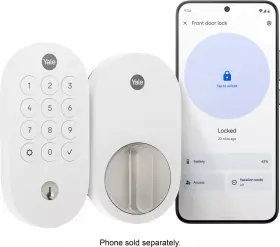 Yrd510-mt1-snw Yale - Smart Lock With Matter Designed For Google Home Electronic Deadbolt