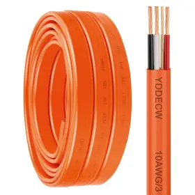 Yddecw 10/3-nm-b-10ft 10/3 Nm-b Wire With Ground - 10ft 10 Gauge Non-metallic Orange