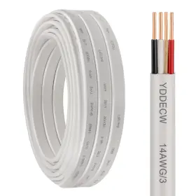 Yddecw 14/3-nm-b-25ft 14/3 Nm-b Wire With Ground - 25ft 14 Gauge Non-metallic White