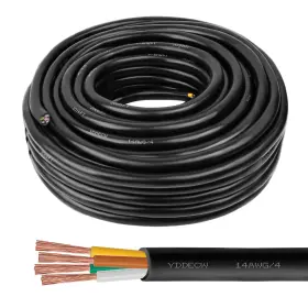 Yddecw 14awg/4-aircable-75ft 14 Awg 4 Conductor Control Cable - 75ft Red Blue Black Yellow