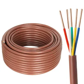 Yddecw 18/5-tw Thermostat Wire - 18/5 50ft Solid Copper 18 Gauge 5 Conductor