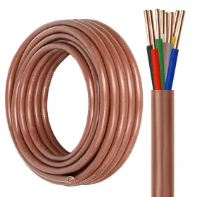 Yddecw 18/8-tw-10ft Thermostat Wire - 18/8 10ft Solid Copper 18 Gauge 5 Conductor Power Circuit C