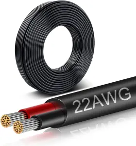 Ygs-tech 610406129764 22 Gauge Wire 2 Conductor Electrical 98ft/30m Low Voltage 30m 30m/98ft