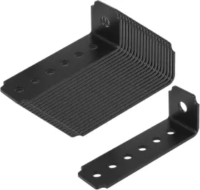 Yidu69q 648722625028 20 Pcs 3 Inch Corner Braces For Wood Heavy Duty Metal 90 Degree L Lock Black