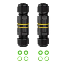 Ip68 Yikaien 759549563964 2 Pin Outdoor Waterproof Electrical Wire Connector M20 2-pin Packs