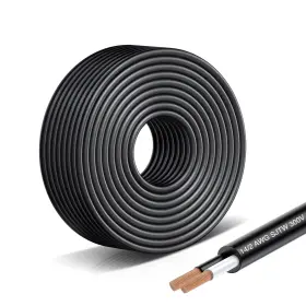 Yt-214-21001 Yotiger 14 Gauge 2 Conductor Electrical Wire Cable 32.8ft Black And White