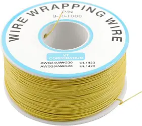 Lmt0519001 Yxq Yellow Pvc Coated Tin Plated Copper Wrapping Wire Wrap 1000 Feet