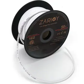 Zr-h250-a16 Zarivy 50 Feet 16 Gauge 2 Conductors Red Black Wire With Fire Resistant Cl2 Ft #2
