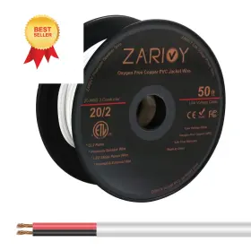 Zr-h250-c20 Zarivy 50 Feet 20 Gauge 2 Conductors Red Black Wire With