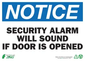 2140s Zing Green Products Recycled Polystyrene Inch Notice Security Alarm Will So