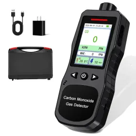 Zy-c4000 Zykycx Portable Carbon Monoxide Detector Rechargeable Co 0-1000 Ppm Carb