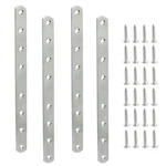 4 Pack 10 Inch Stainless Steel Flat Plate Straight Bracket 250MM Mending. Fixed Price $23.66.
