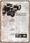 1972 Canon Vintage Film Camera Advertisement Retro Look Metal Sign C945. Fixed Price $26.95.