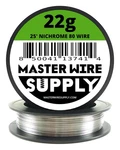 Nichrome 80-25' 22 Gauge Wire 25FT 0.65MM 0.025IN Master Silver. Fixed Price $11.65.