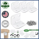 High-quality Alloy Steel Corner Braces, 4-PACK For Secure Furniture Assembly. Fixed Price $9.89.