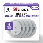 Smoke Carbon Monoxide Detector Year Battery Led 4 Pack Kidde 30CUD10. Fixed Price $369.99.