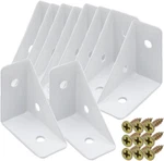 10PCS White Right Angle Corner Shelf Bracket, 38X38MM Metal Brackets For. Fixed Price $16.93.