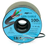 100 Ft. 18AWG Low Voltage Led Cable 4 Conductor Black Sleeve In-wall Rgb Wire.... Fixed Price $68.40.