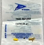 7405-1521-002, Ssmb Right Angle Plug Female Crimp Type For 2/50 Cable Gold. Fixed Price $19.00.