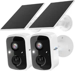 Solar Security Cameras Wireless Outdoor 2PACK,BATTERY Powered,color Night Vision. Fixed Price $79.15.