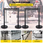 Crowd Control Stanchion, Of 4 Pieces Set, With 6.6. Fixed Price $113.81.