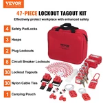 Vevor 47-PC Lockout Tagout Kit Safety Loto With Carrying Bag. Fixed Price $38.99.
