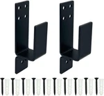 2 Pack Door Barricade Brackets Heavy Duty Security For Black. Fixed Price $19.76.