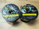 Qty Southwire 25 Ft. 12/3 Black/white/green Solid Cu Thhn Tri-wire. Fixed Price $94.99.