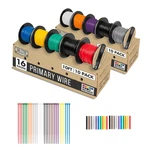 100 Ft 16 Gauge Cable Wire 10-ROLL Assortment Automotive Wiring Kit Copper. Fixed Price $48.23.