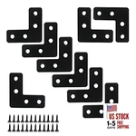 Piutouyar Black Stainless Steel Braces Flat Corner X 40MM/1.57. Fixed Price $12.49.