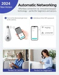 Hugolog 2K Light Bulb Security Cameras Wireless OUTDOOR-2.4GHZ For Home. Fixed Price $19.99.