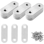 Jiozermi 24 Pcs Straight Brace, Flat X 0.6 Stainless Stee. Fixed Price $17.09.