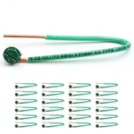 (pack Of 25) 12 Awg Solid Copper Ground Wire With Green Screws 6.5" .... Fixed Price $22.92.