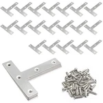 Augiimor 20PCS Shape Flat Corner Brace X (2" 50MM, Silver. Fixed Price $8.91.