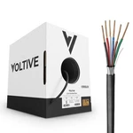 Voltive 22/6 Shielded Low Voltage Wire, Riser CL3R, Black, 500FT. Fixed Price $189.99.