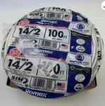Southwire Romex Brand Simpull Solid Indoor 14/2 W/g Nmb Cable 100 Feet, White. Fixed Price $59.95.