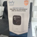 Eufy Indoor Security Camera Mini Pan & Tilt Movement 2K Resolution (T8414J21). Fixed Price $38.00.